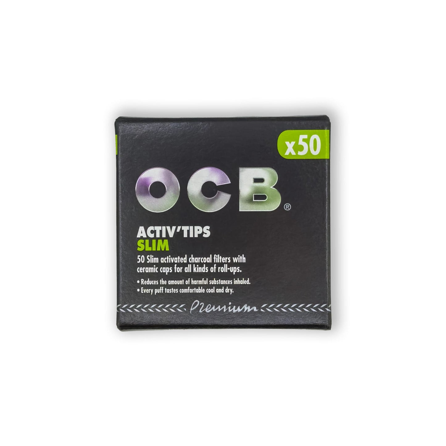 Packung der OCB Aktivkohlefilter mit 50 Stück