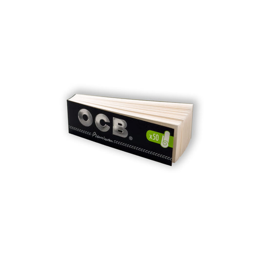 OCB Filter Tips geöffnet – 50 ungebleichte Tips in praktischer Heftform