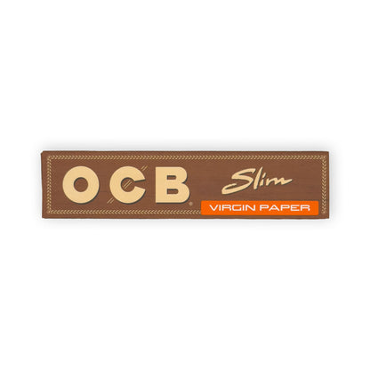 OCB Slim Virgin Paper Heftchen ungebleicht 109 mm Detailansicht