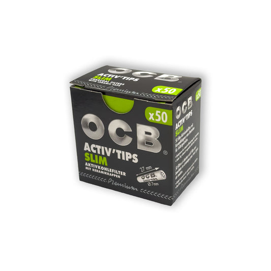 OCB Aktivkohlefilter 7mm x 27mm in wiederverschließbarer Packung