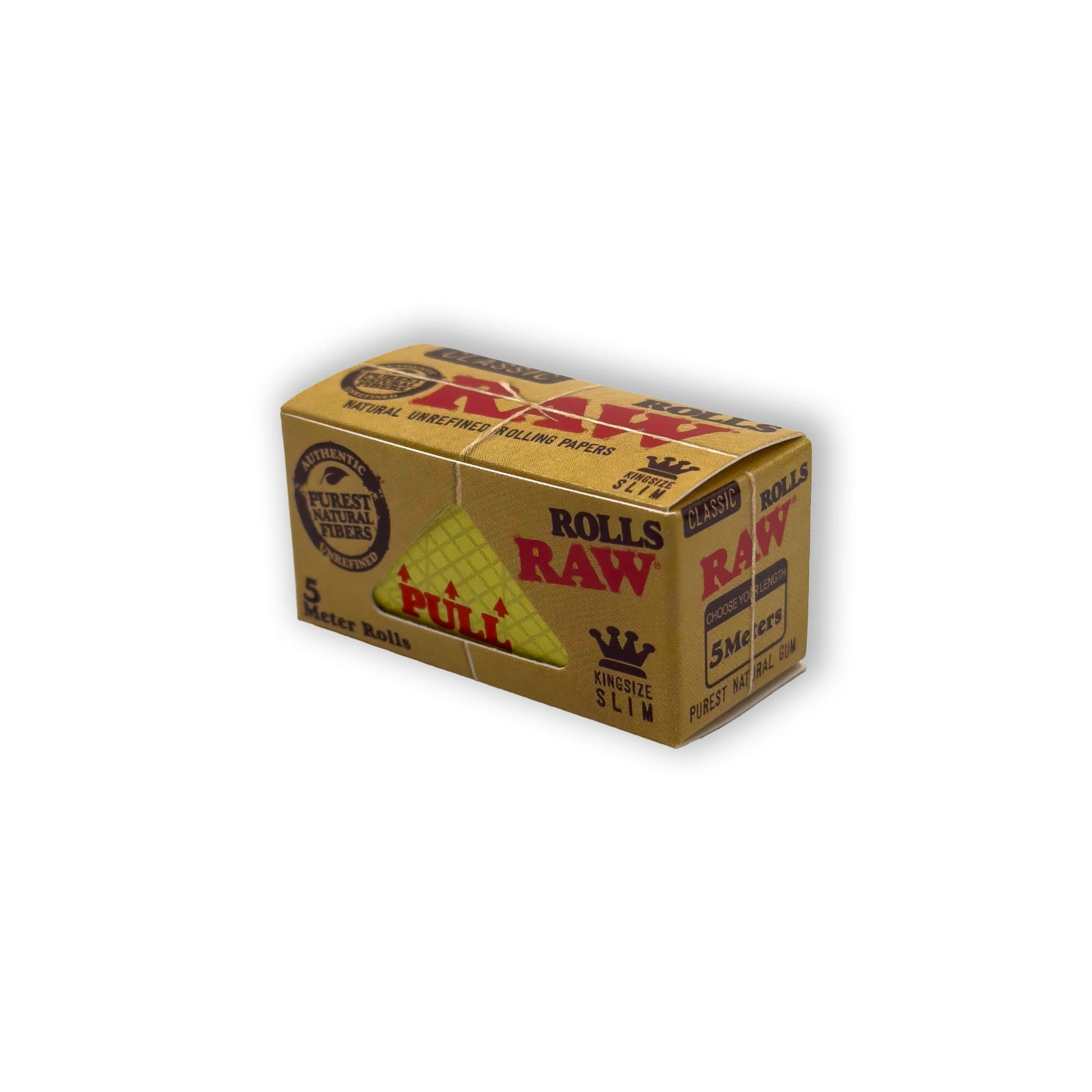 RAW Slim Rolls 5 Meter – geschlossene Verpackung mit Sichtfenster
